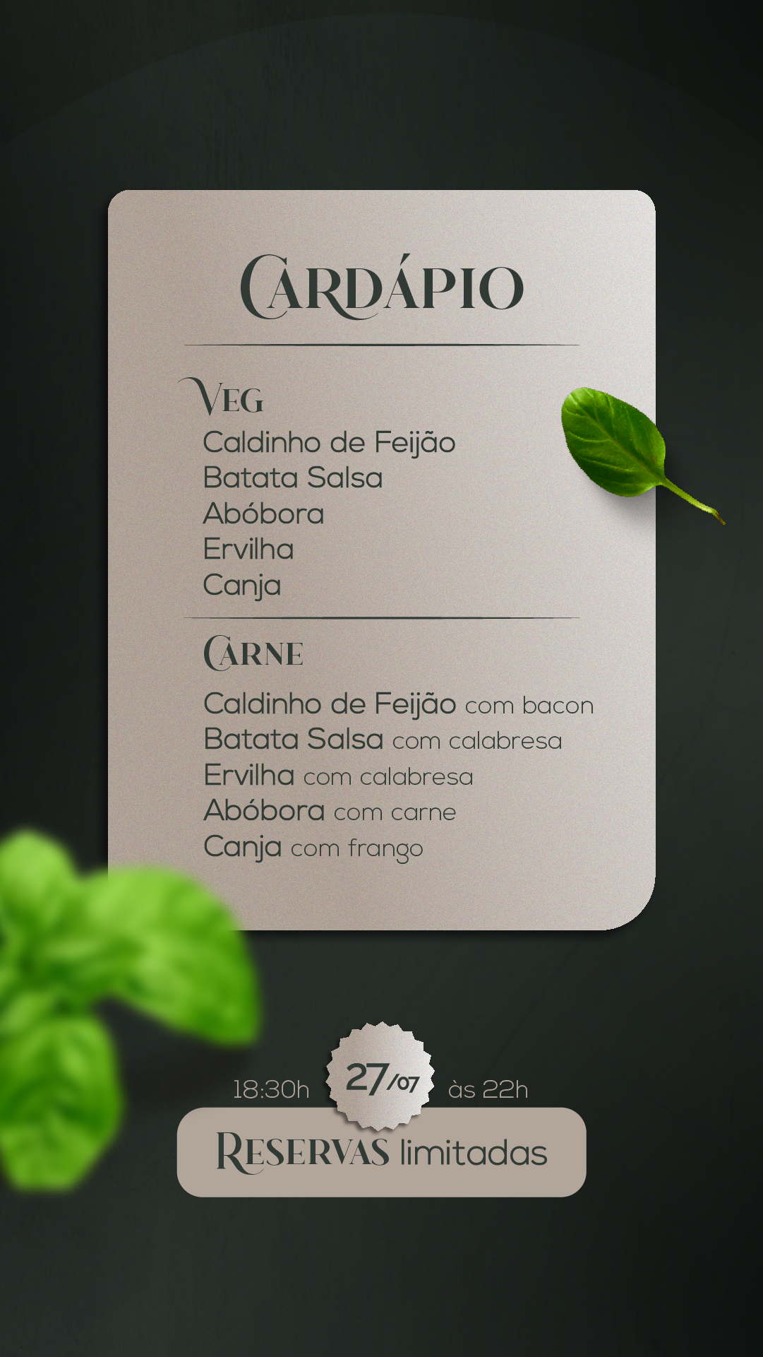 Caldos e sopas story story 2